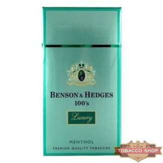 Пачка сигарет Benson & Hedges 100's Menthol Luxury USA