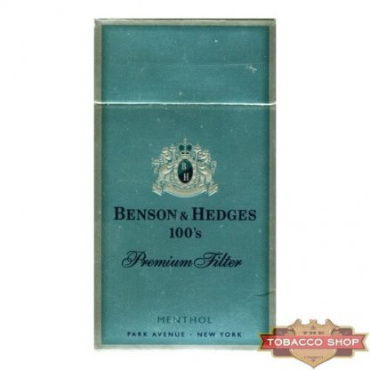 Пачка сигарет Benson & Hedges 100's Menthol Premium USA
