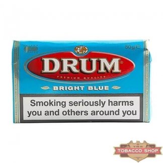 Пачка табака для самокруток DRUM Bright Blue 50g Duty Free