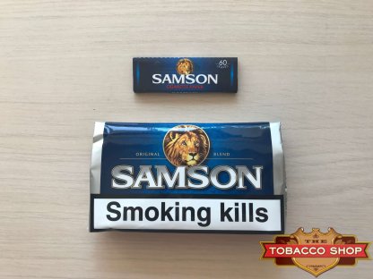 Живое фото пачки табака для самокруток Samson Original Blend 50g Duty Free