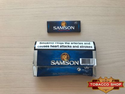 Живое фото пачки табака для самокруток Samson Original Blend 50g Duty Free
